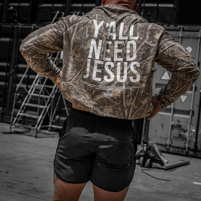 Y'all Need Jesus Men's Long Sleeve