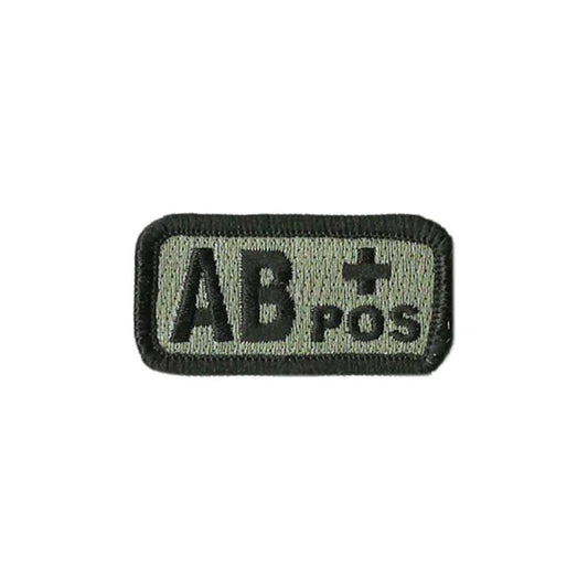 AB+ Blood Type Patch with Hook Fastener