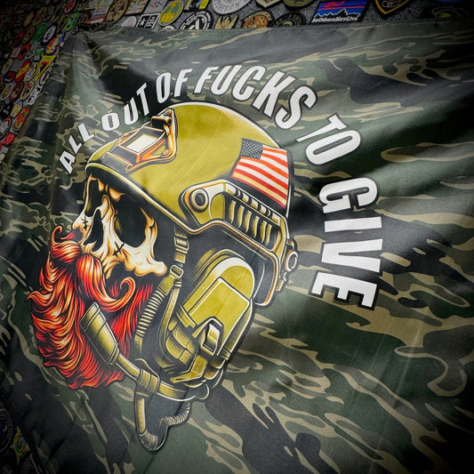 All Out Of Fucks To Give - 3'x5' - Wall Banner