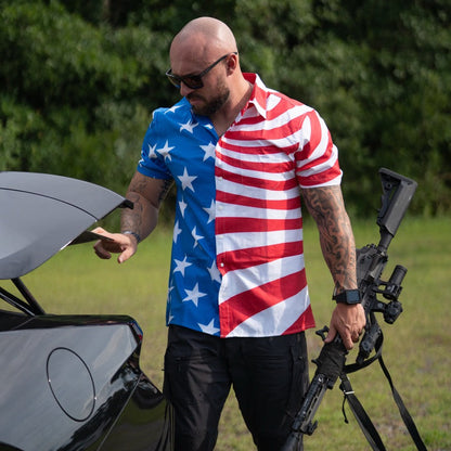 American Flag Button-up