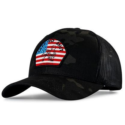 Take No Shit American Flag Patch SnapBack