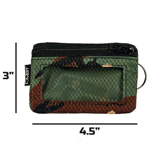 Double Zip Pocket Ripstop Wallet