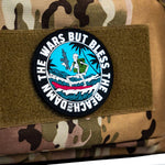 Load image into Gallery viewer, Damn The Wars But Bless The Beach Surfer PVC Patch
