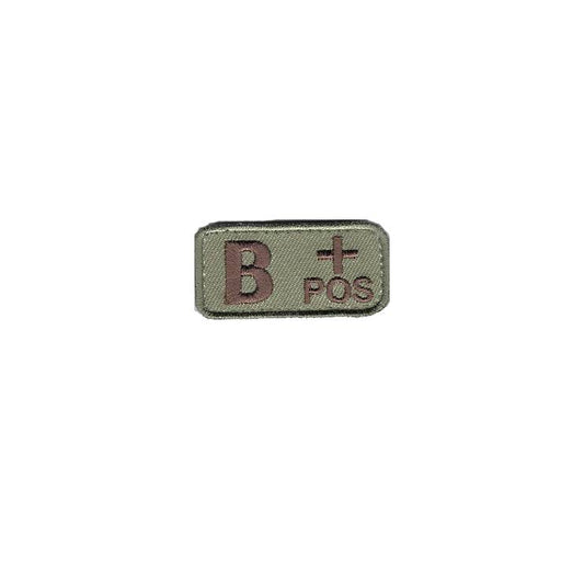 B+ Blood Type OCP Patch with Hook Fastener