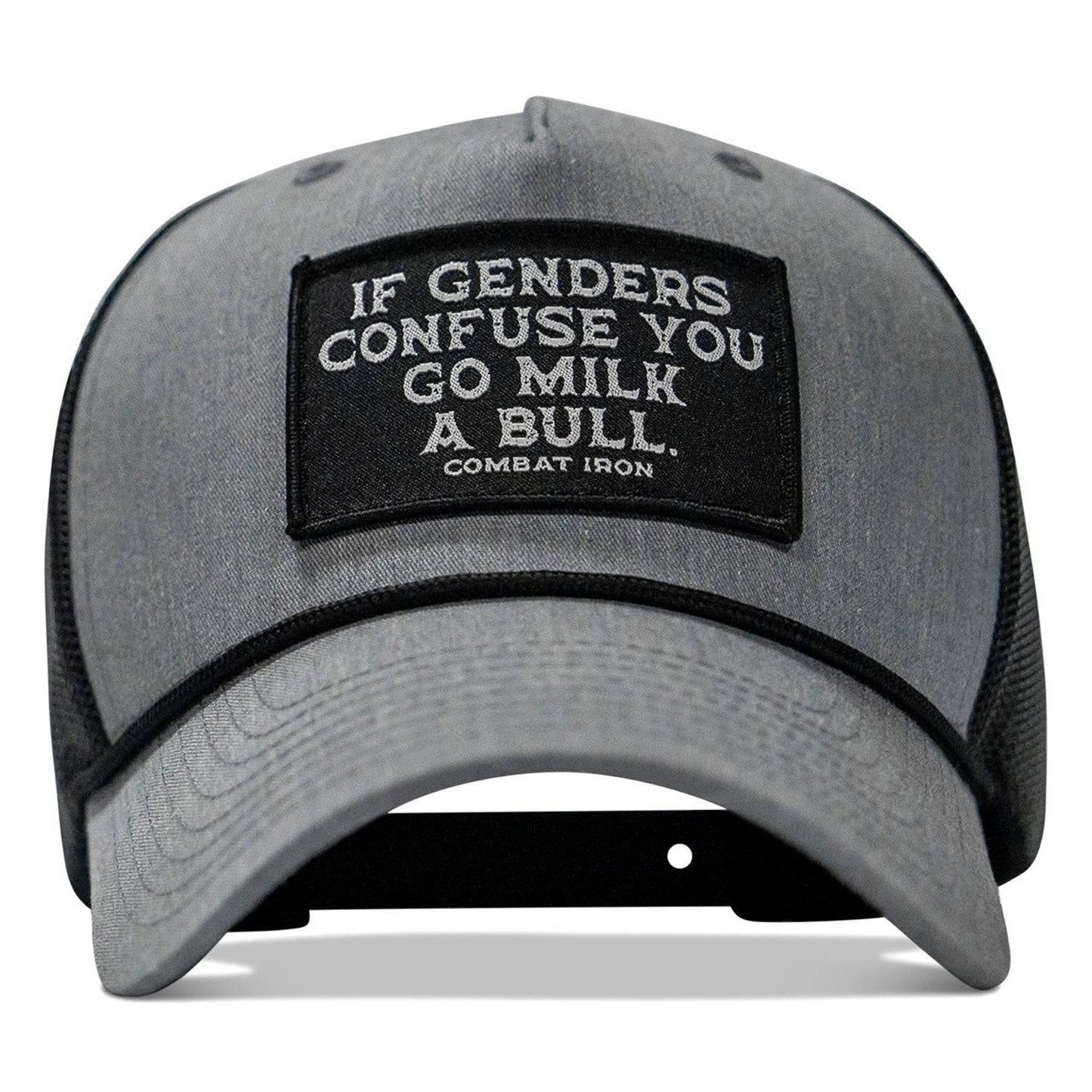 If Gender Confuses You Go Milk A Bull Patch Rope Snapback Hat
