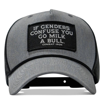 If Gender Confuses You Go Milk A Bull Patch Rope Snapback Hat