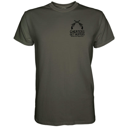 Cheaters Get Heaters Cowboy Edition Men's T-Shirt