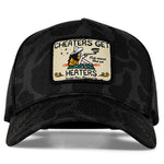 Load image into Gallery viewer, Cheaters Get Heaters Western Cowboy Patch SnapBack
