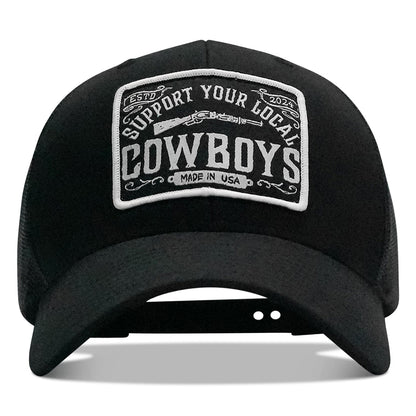 Support Your Local Cowboys Patch Snapback Hat