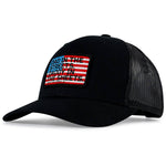 Load image into Gallery viewer, Dad In The Streets. Daddy In The Sheets. American Flag Patch Snapback Hat
