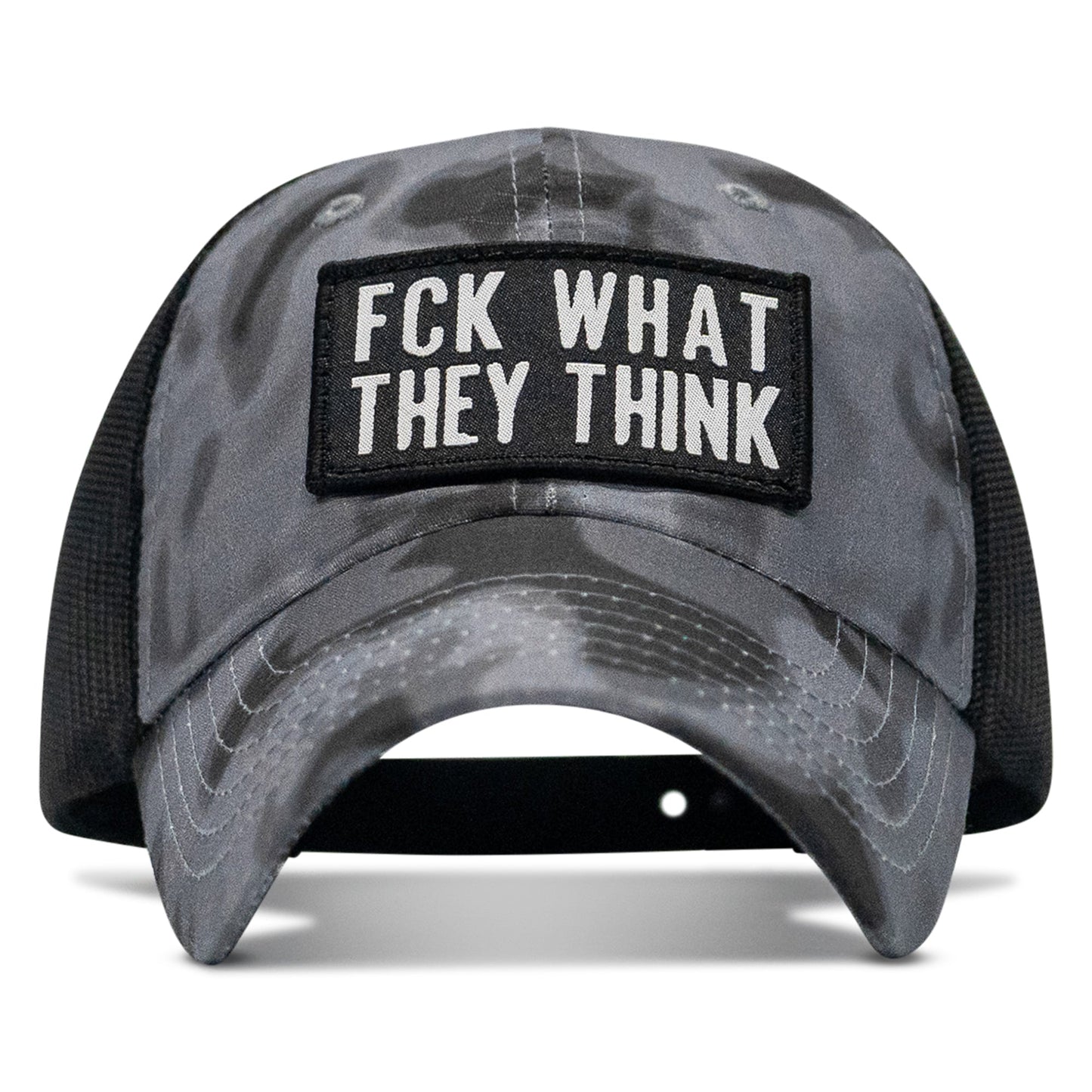 Fck What They Think Patch Tactical Ripstop Mesh Snapback Hat
