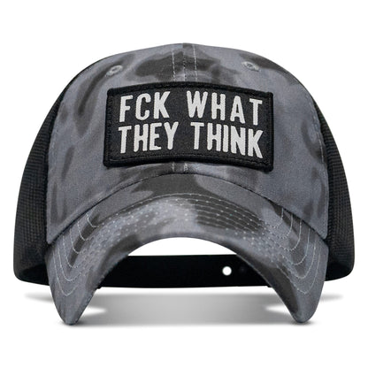 Fck What They Think Patch Tactical Ripstop Mesh Snapback Hat