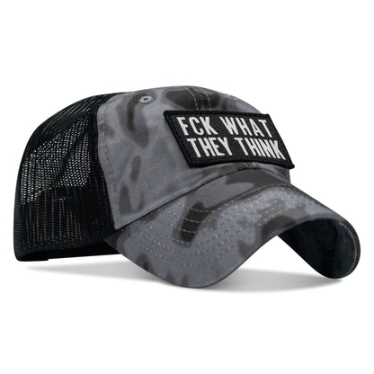 Fck What They Think Patch Tactical Ripstop Mesh Snapback Hat
