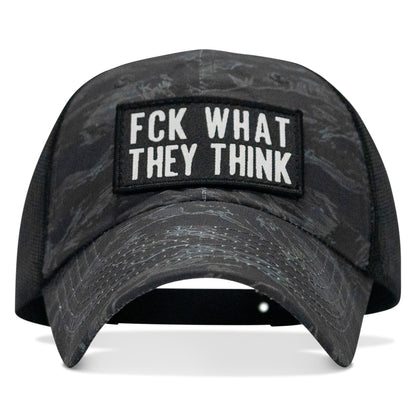 Fck What They Think Patch Tactical Ripstop Mesh Snapback Hat