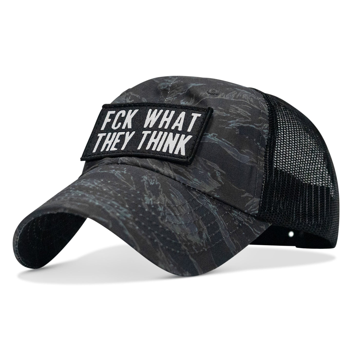 Fck What They Think Patch Tactical Ripstop Mesh Snapback Hat