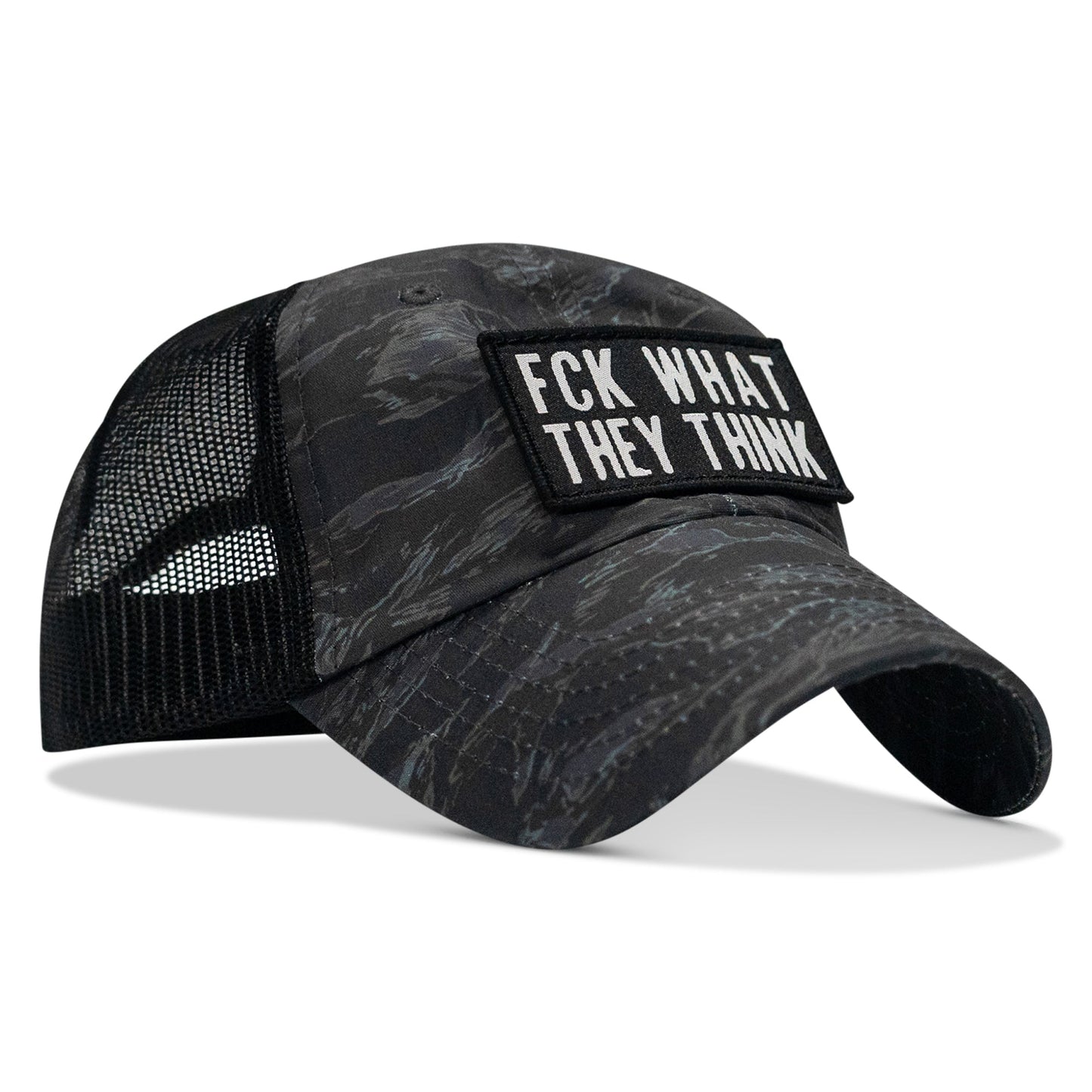 Fck What They Think Patch Tactical Ripstop Mesh Snapback Hat