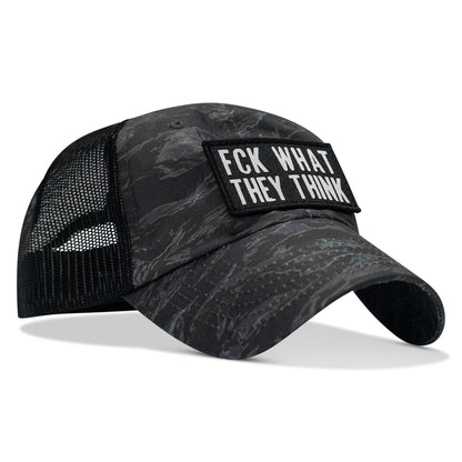 Fck What They Think Patch Tactical Ripstop Mesh Snapback Hat