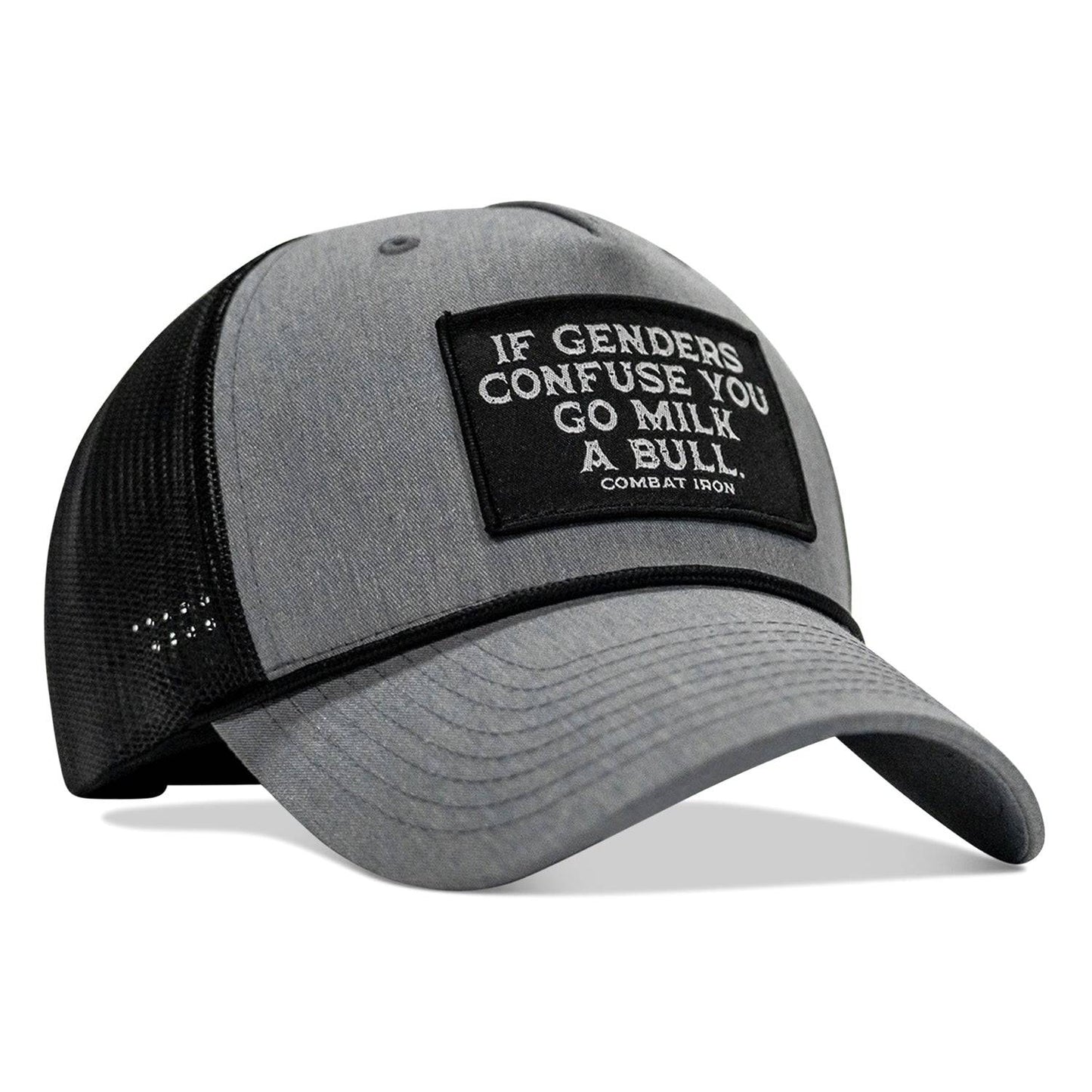 If Gender Confuses You Go Milk A Bull Patch Rope Snapback Hat