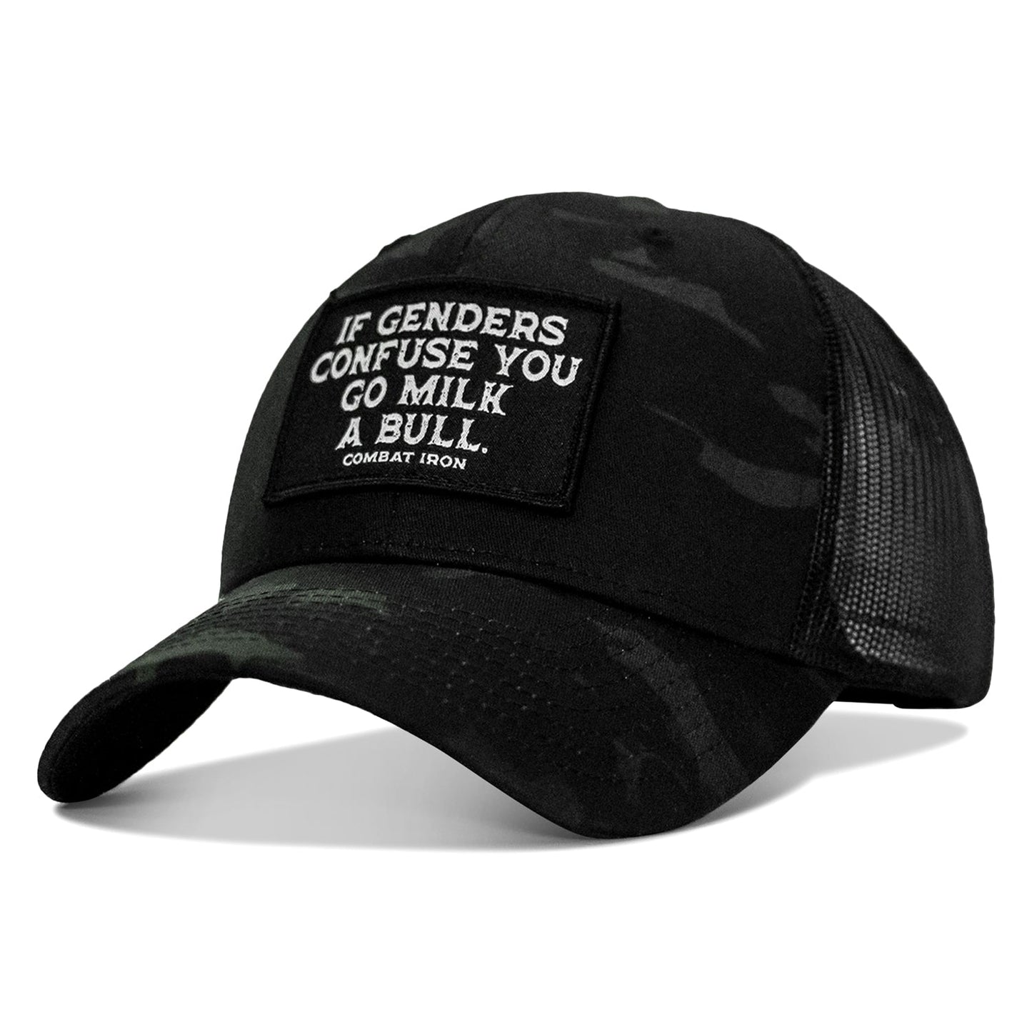 If Genders Confuse You, Go Milk A Bull Patch Snapback Hat