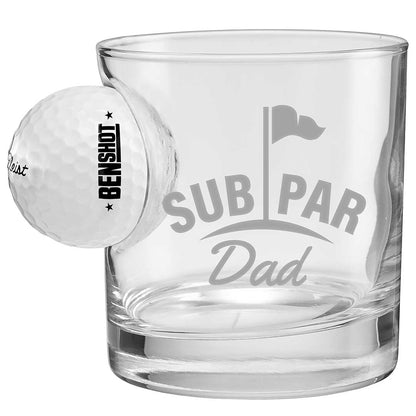 Golf Ball Glasses for Dad
