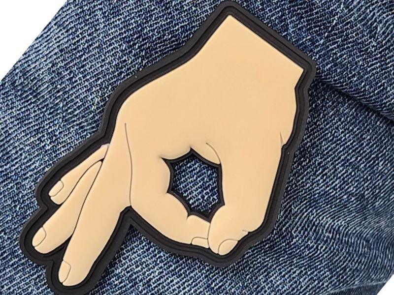 Gotcha Patch Gotcha Circle Game Fingers PVC Patch - If you look you get hit! – WETSU ...