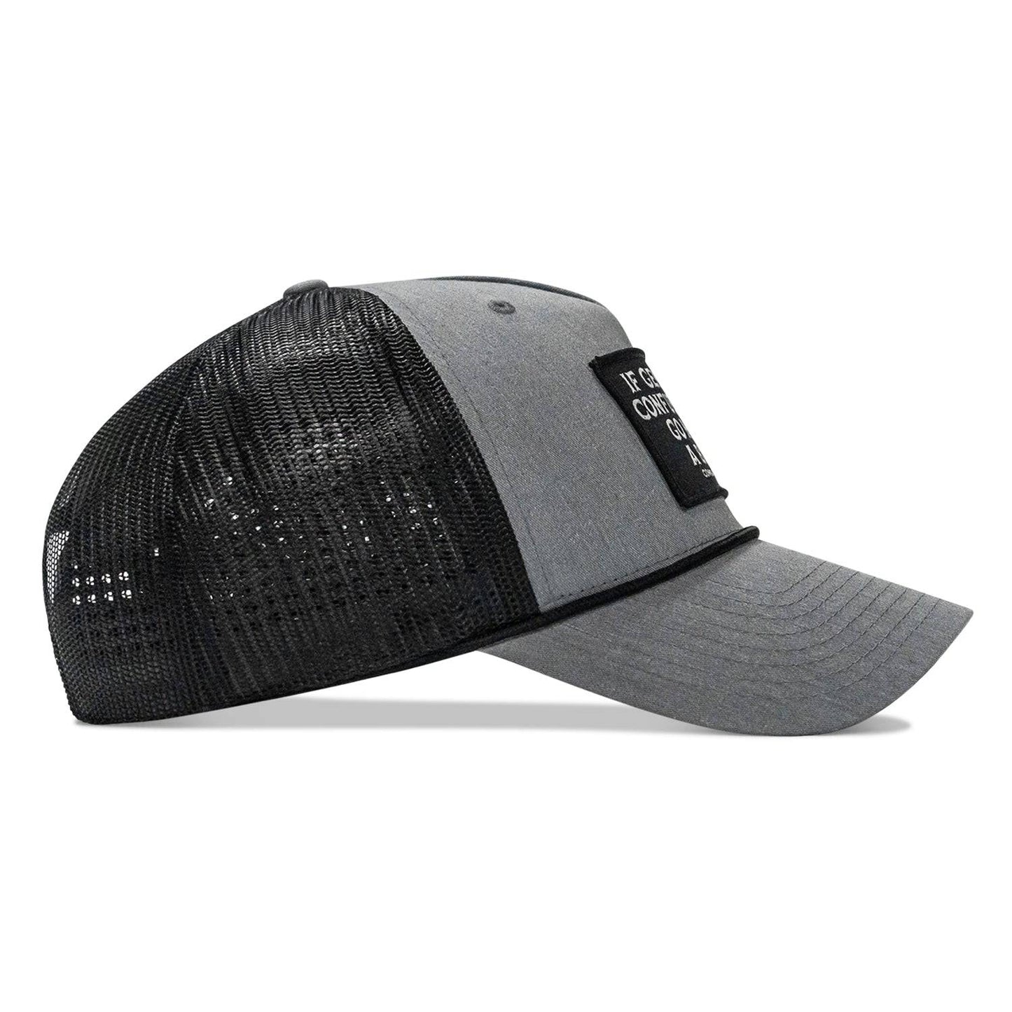 If Gender Confuses You Go Milk A Bull Patch Rope Snapback Hat
