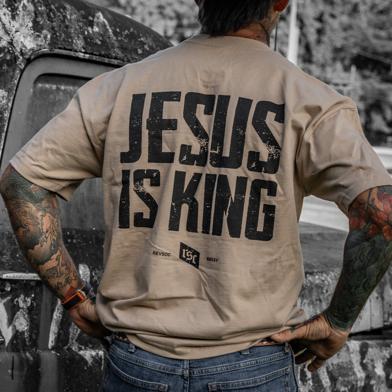 Jesus Is King Heavyweight Men's T-Shirt