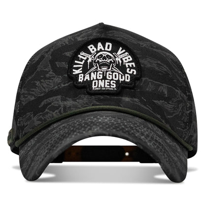 Kill Bad Vibes Skull Patch Weekender Snapback
