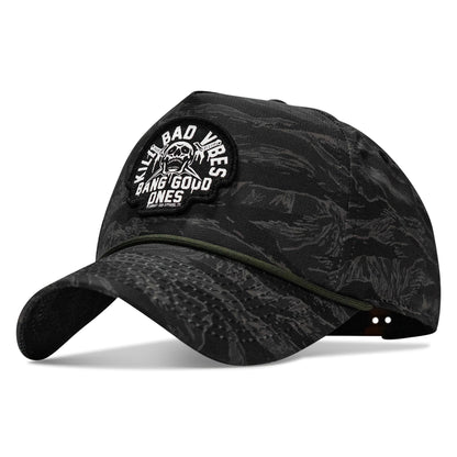 Kill Bad Vibes Skull Patch Weekender Snapback