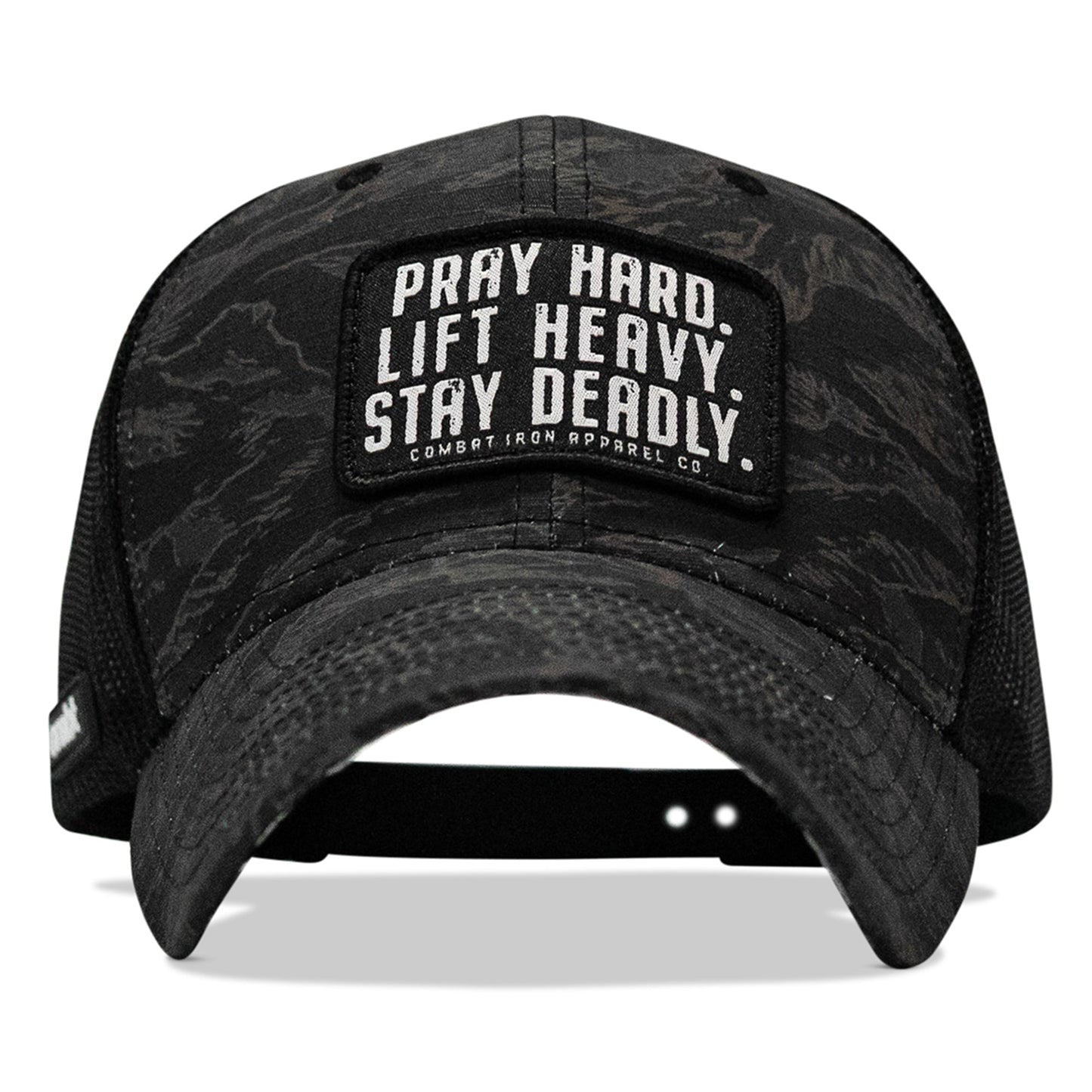 Pray Hard. Lift Heavy. Stay Deadly. Patch Original Ripstop Snapback Hat