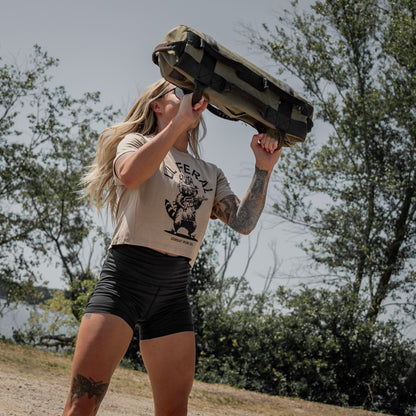 Lil Feral Raccoon Women's Crop T-Shirt