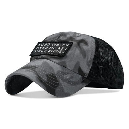 Lord Watch Over Me As I Stack Bodies Patch Tactical Ripstop Mesh Snapback Hat