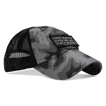 Lord Watch Over Me As I Stack Bodies Patch Tactical Ripstop Mesh Snapback Hat