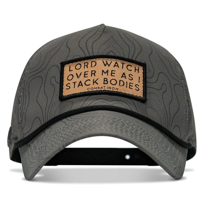 Lord Watch Over Me As I Stack Bodies (Tan) Patch Waterproof Weekender Snapback