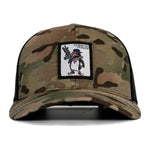 Load image into Gallery viewer, Patriotic Penguin Patch Snapback Hat
