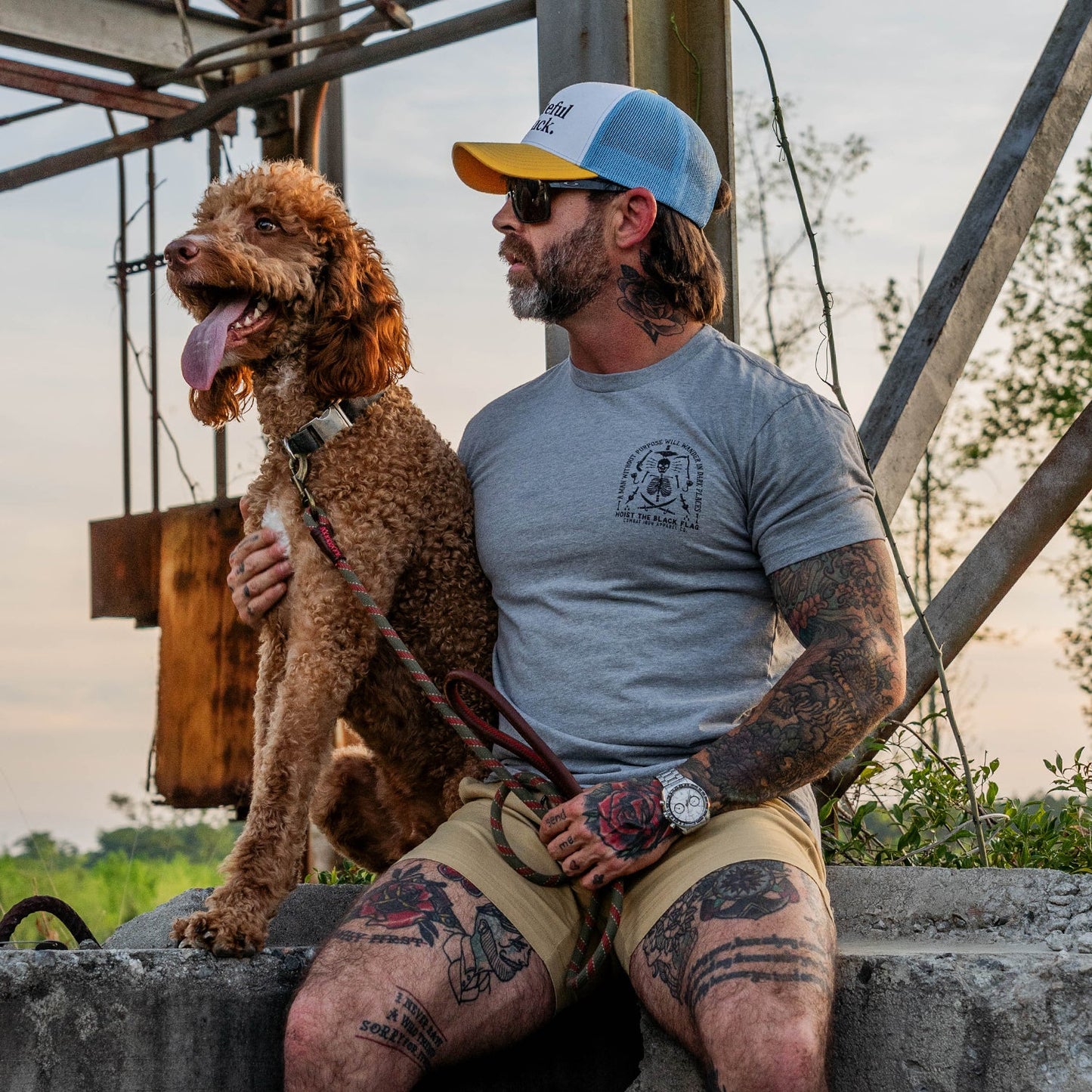 Hoist the Black Flag Skull & Bones Men's T-Shirt