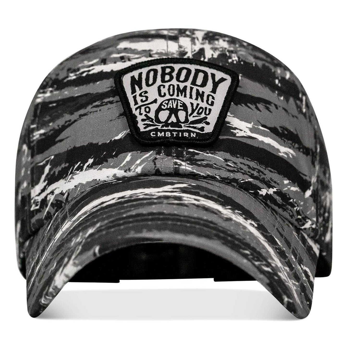 Nobody Is Coming To Save You Skull Patch Ripstop Snapback