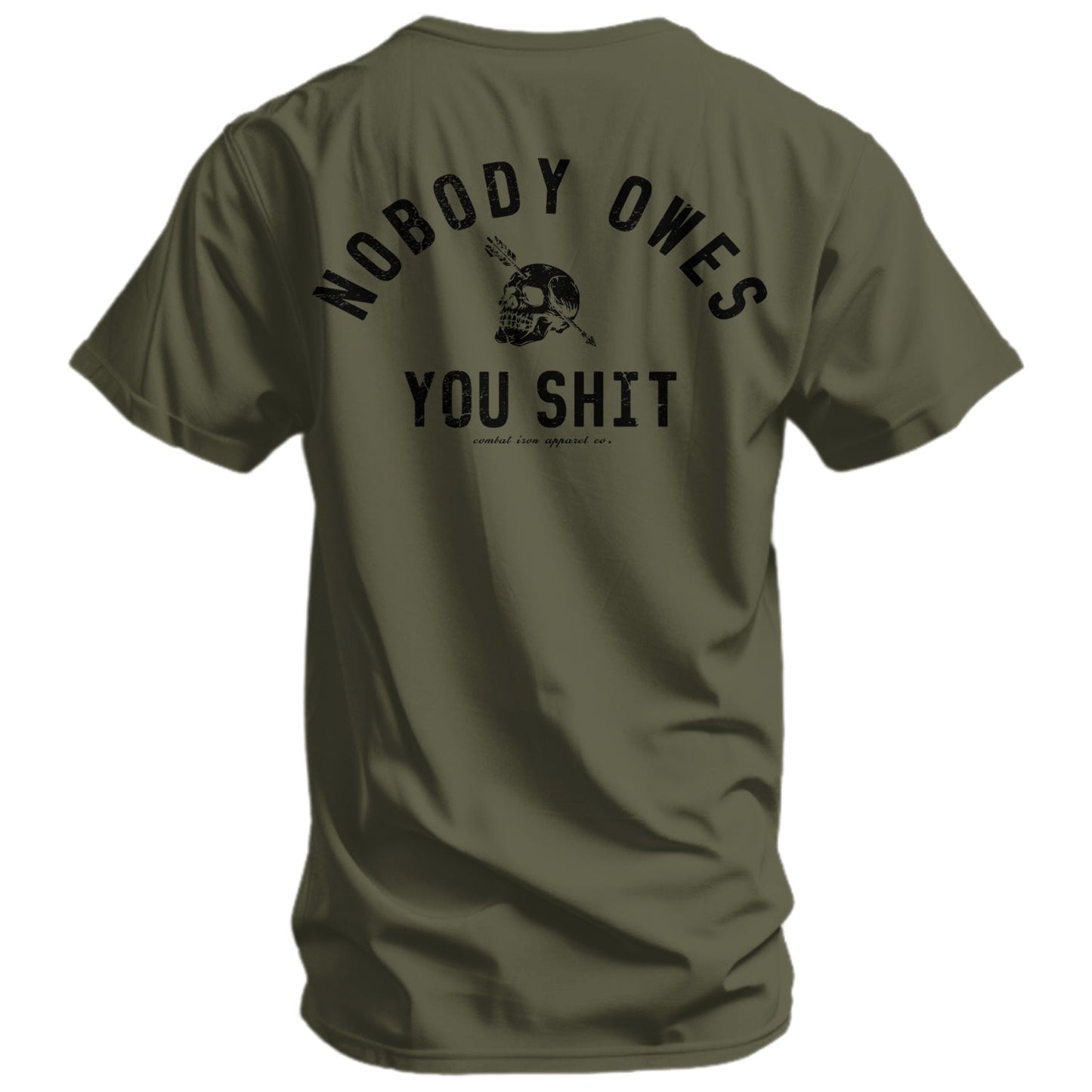 Nobody Owes You Shit Skull Men's T-Shirt