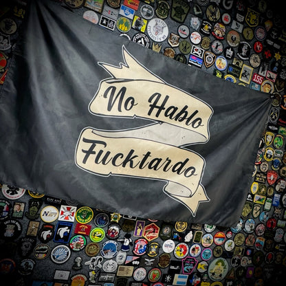 No Hablo Fucktardo - 3'x5' - Wall Banner