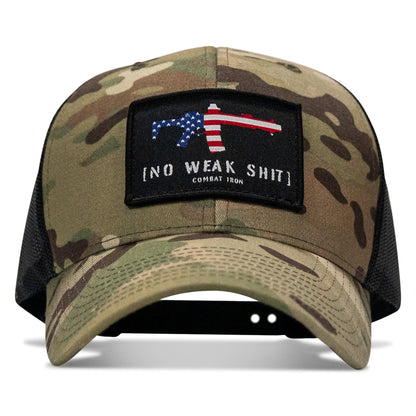 No Weak Shit Patch Snapback Hat