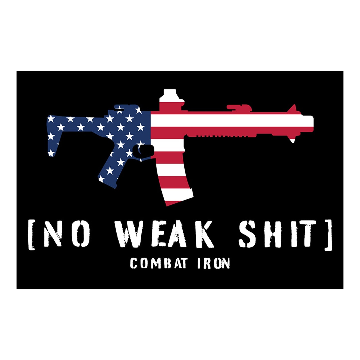 No Weak Shit USA Decal