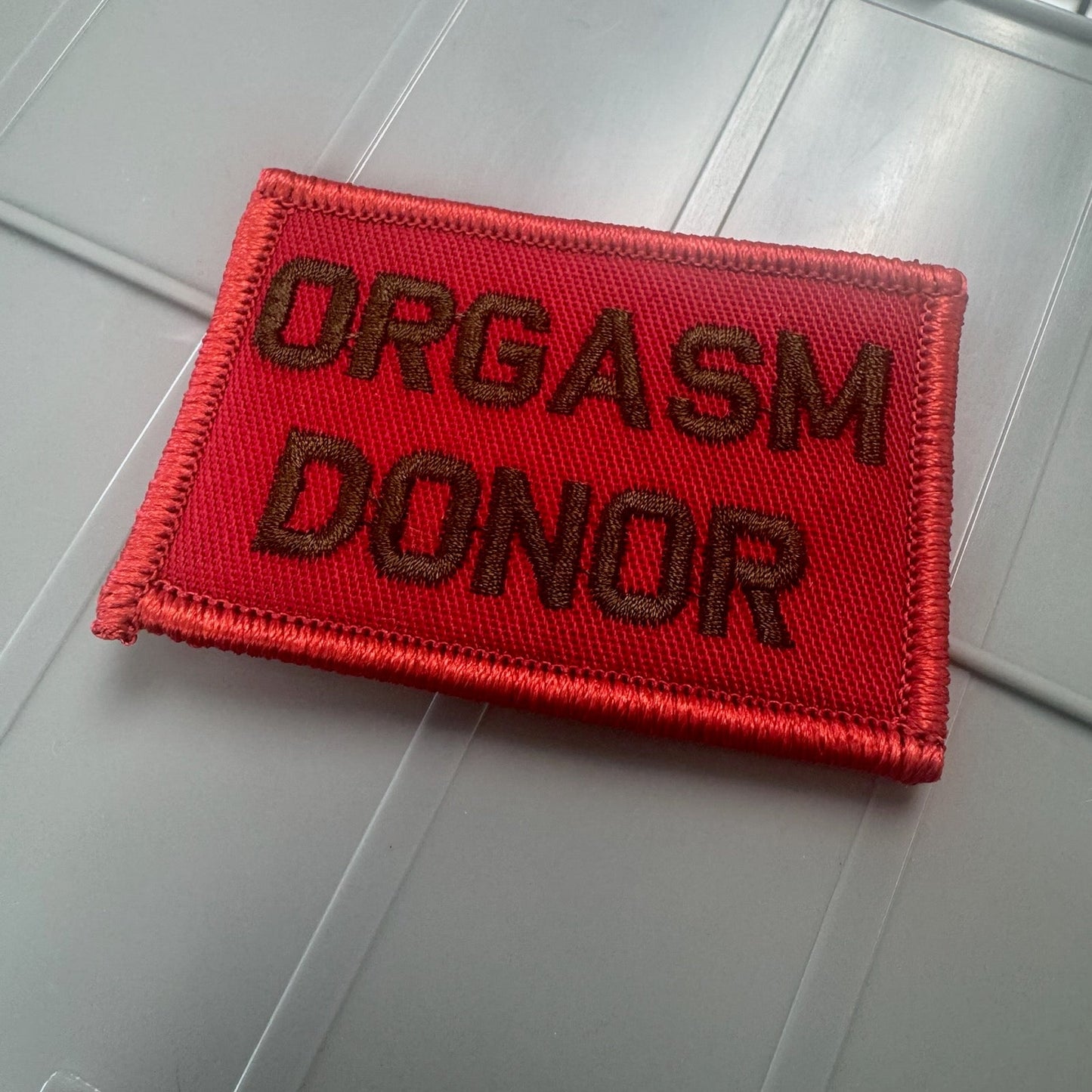 As Seen on Socials - Orgasm Donor - Red w/Black