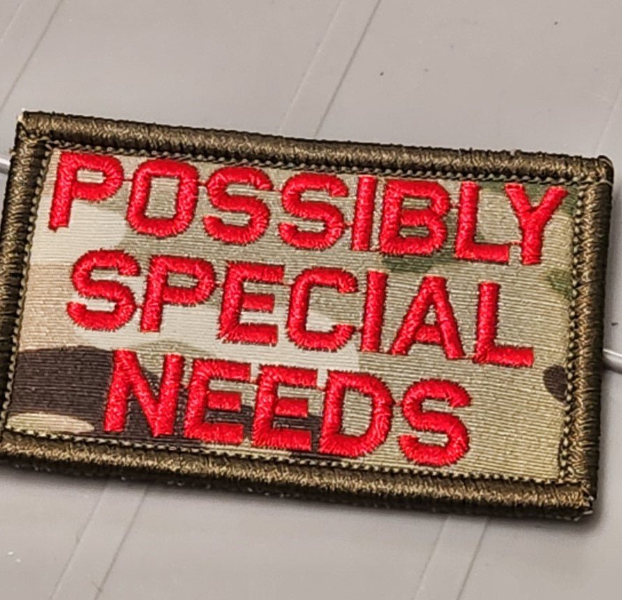 ASOS - Possibly Special Needs - 2x3 Patch - Multicam w/Red – WETSU Company