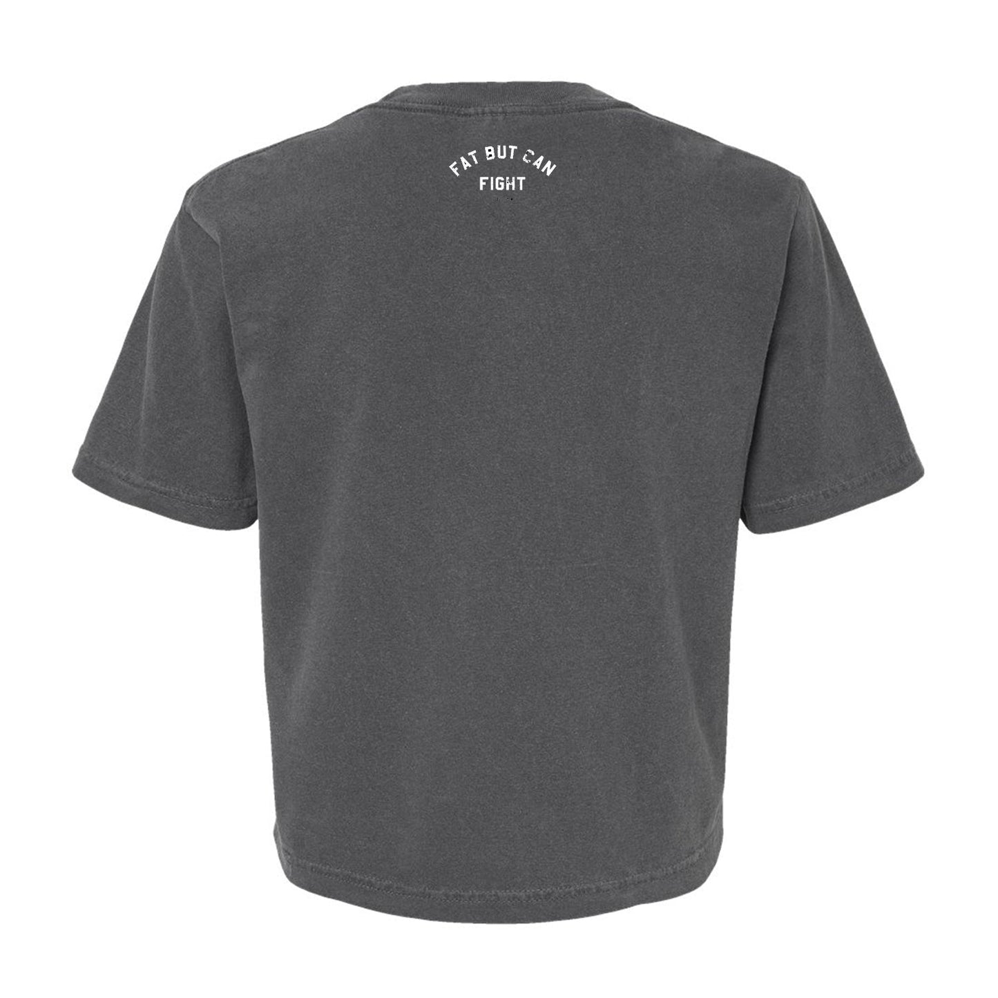 Fat But Can Fight Women's Heavyweight Crop Tee