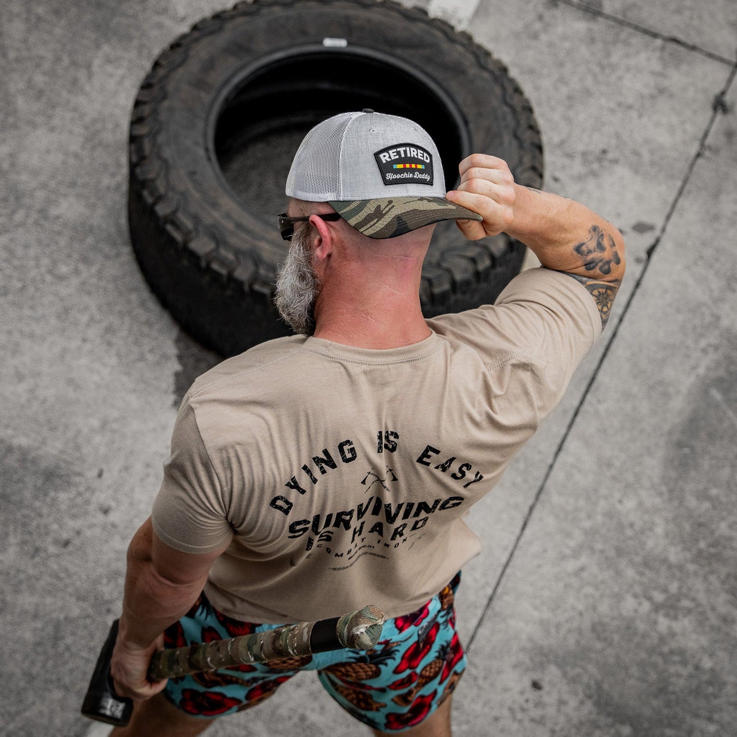 Retired Hoochie Daddy Veteran Patch Snapback Hat