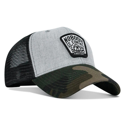 Nobody Is Coming To Save You Skull Patch Original Ripstop Snapback Hat