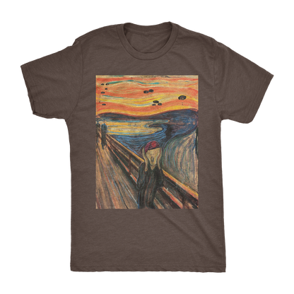 Screaming Airborne Man Athletic Shirt