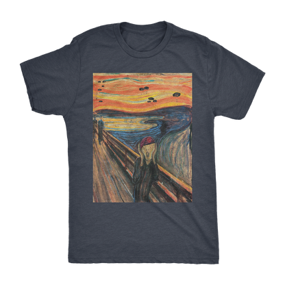 Screaming Airborne Man Athletic Shirt