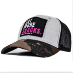 Load image into Gallery viewer, Eat More Snacks Patch Snapback Hat
