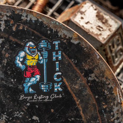 Thick Boys Lifting Club Yeti Decal